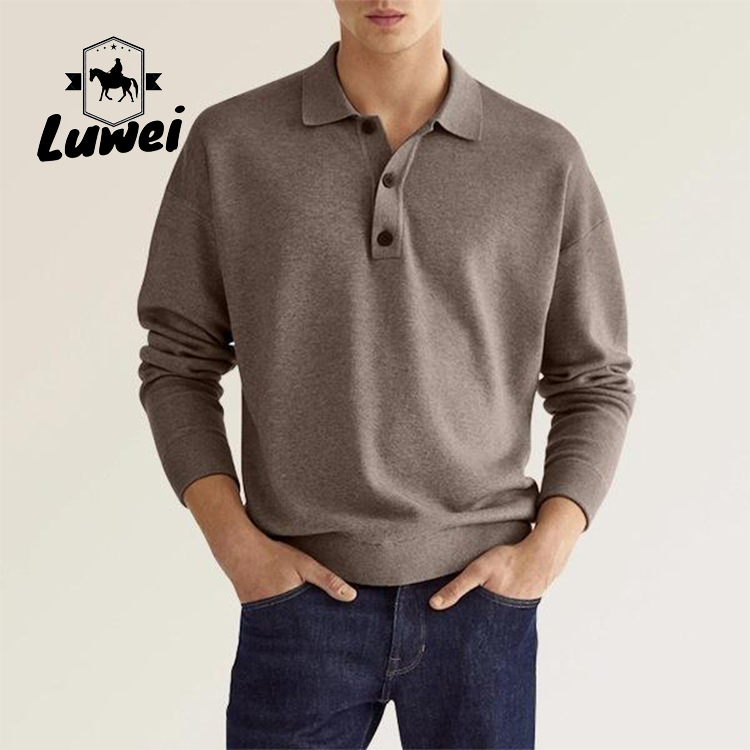 Personalised Adult Cotton Polo T Shirts Collar Business Anti Wrinkle
