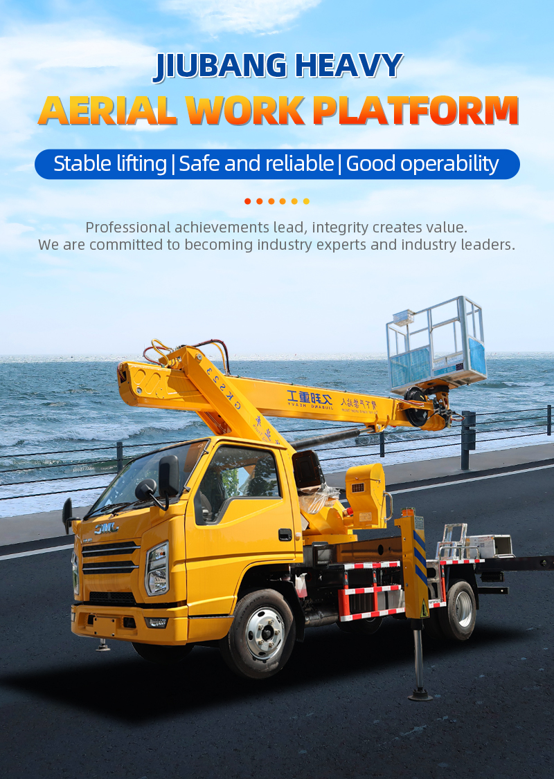 Customized Diesel 23m Telescopic Boom Bucket Vehicle Aerial work truck High-altitude Operation Truck