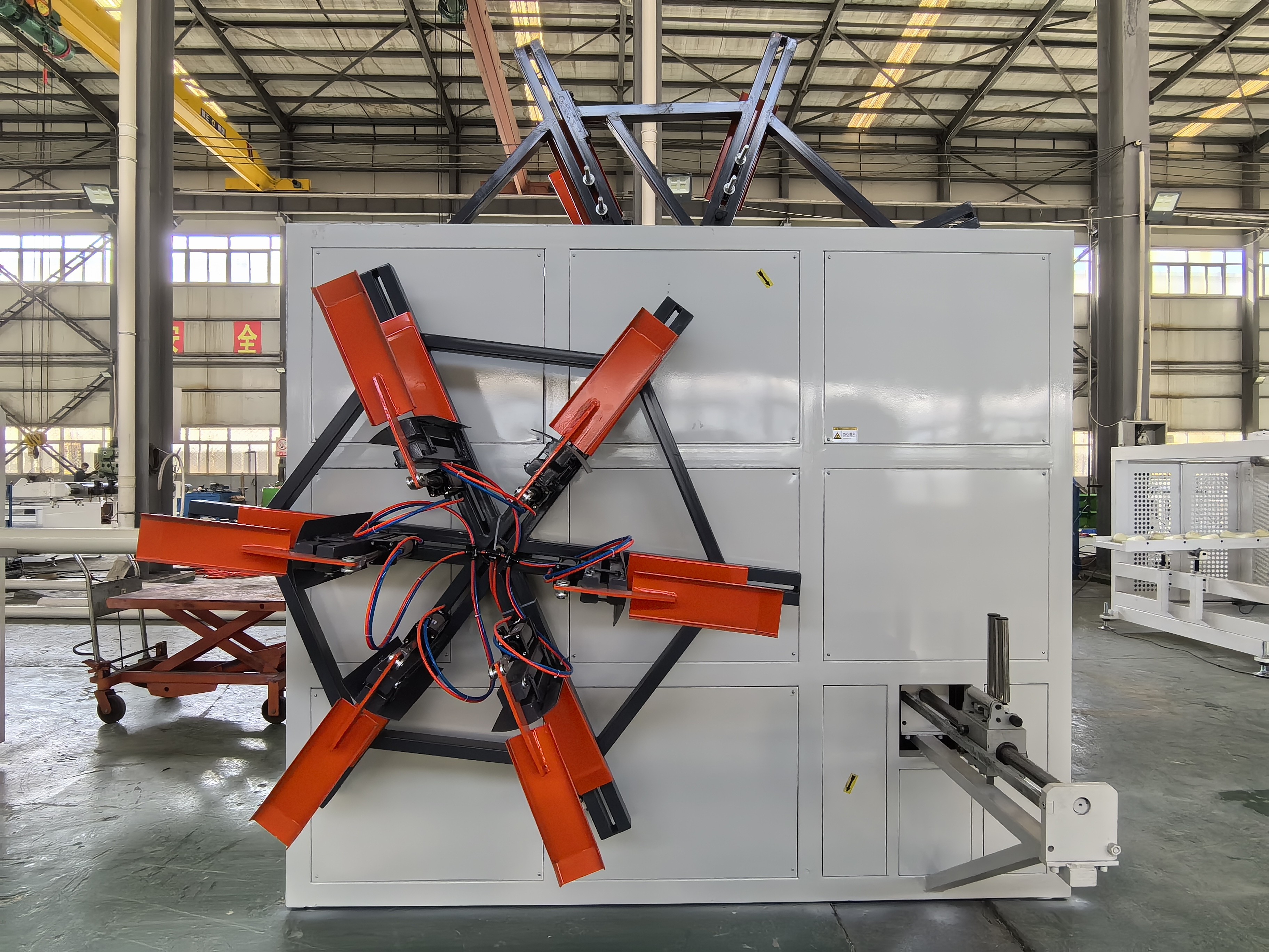 Automatic PLC controlling system PE PPR pipe rewinding coiler roller machine