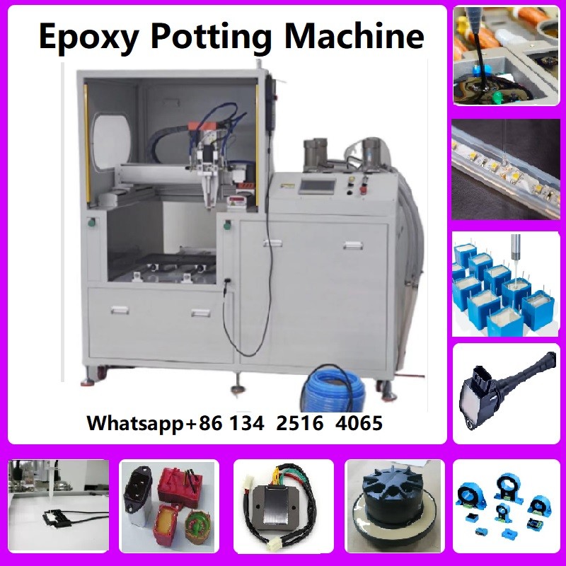 Epoxy PU Dispensing Machine 3D Sticker Epoxies Doming Machine High Efficiency Manufacturing Production Line