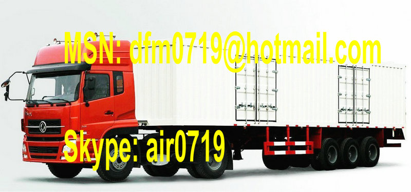 3 Axles Dongfeng EQ9382XXYT Box Semi-Trailer,Dongfeng Semi-Remolque,Dongfeng Semi-Remorque