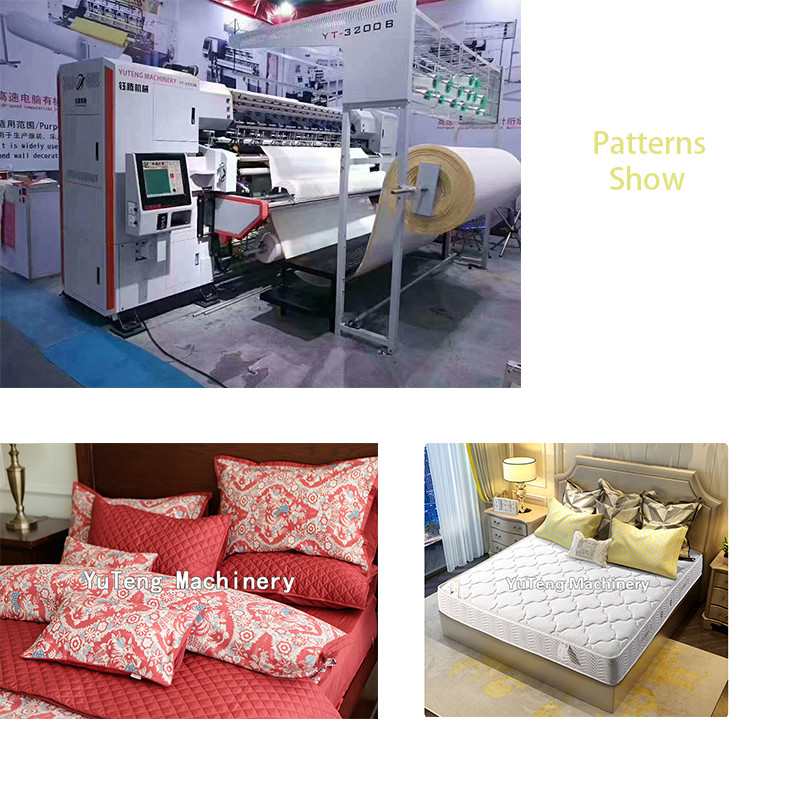 High Speed Industrial Shuttleless Sewing Machine For Quilt Mattress Panel