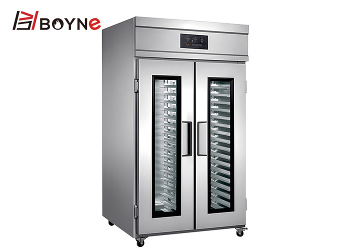 Double Door Fermentation Equipment SS 36 Trays 2~38 Degreed Chiller Proofer Retarder