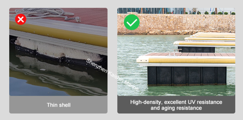 Buoyancy 480-600kgs LLDPE Floater Docks With Bolts And Nuts