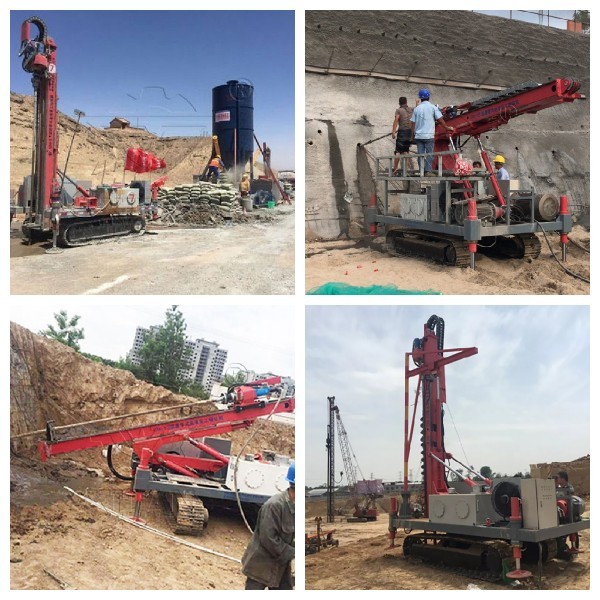Best Seller Diesel Anchor Drill Rig for Slope Support in Thailand for Sale