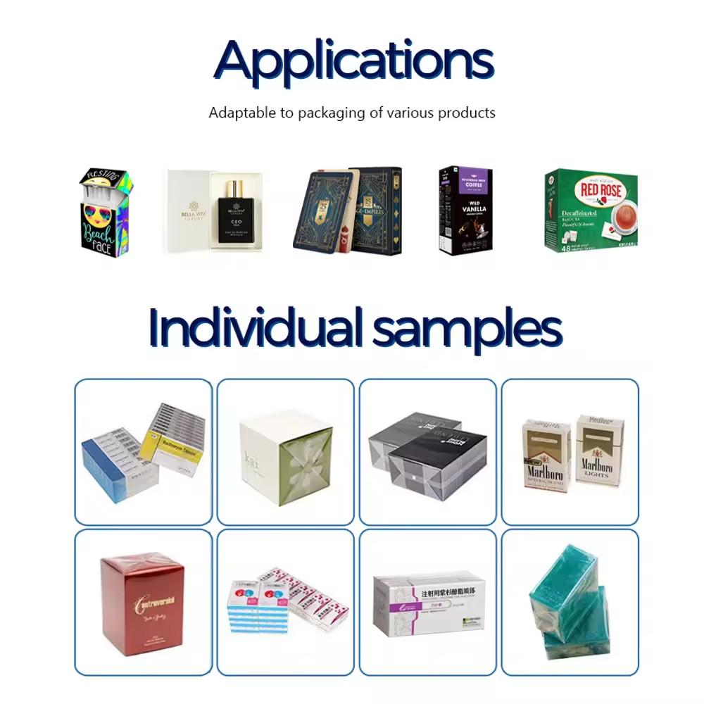 Stretch Film Soap Wrapping Plastic Perfume Box Packaging Cellophane Packing Cigarettes Packets Machine For Smoke