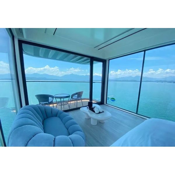 Futuristic Curved Design Space Capsule House with Lightweight Aluminum Shell for 20-30% Rental Yield Boost