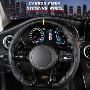 Buy cheap BMW Series Custom Carbon Fiber Steering Wheel 370mm  With Leather Wrap product
