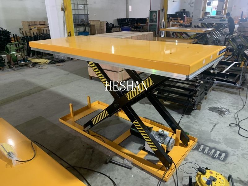 New Design Load 2000kg Stationary Electric Scissor Lift Platform Hydraulic Table Lifter