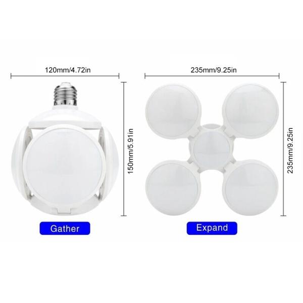 Adjustable Deformable LED Football UFO Lamp E27 40W For Bedroom Study