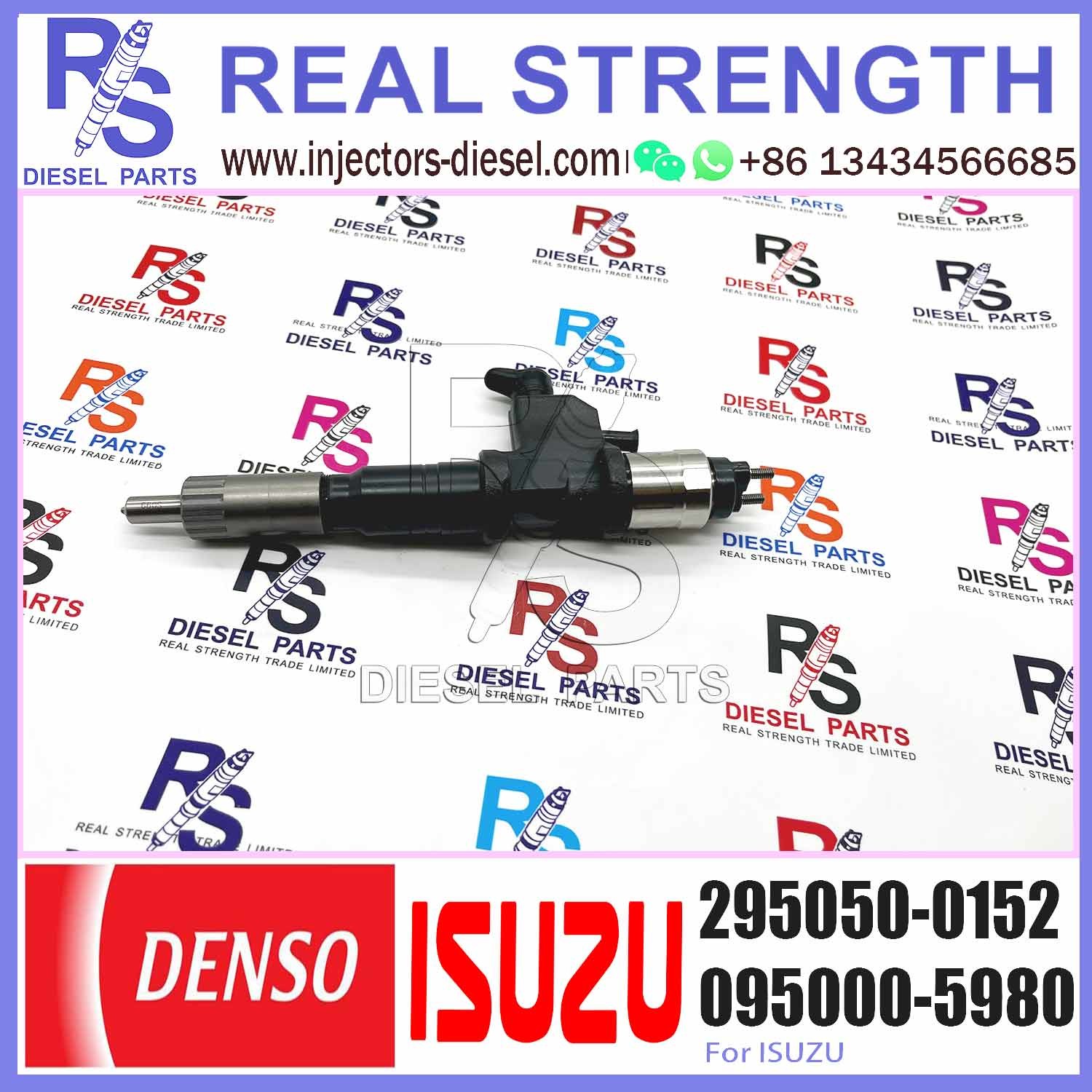 New Diesel Fuel Injector 295050-0152 Common Rail Injection Nozzle 8-97622719-2 For ISUZU
