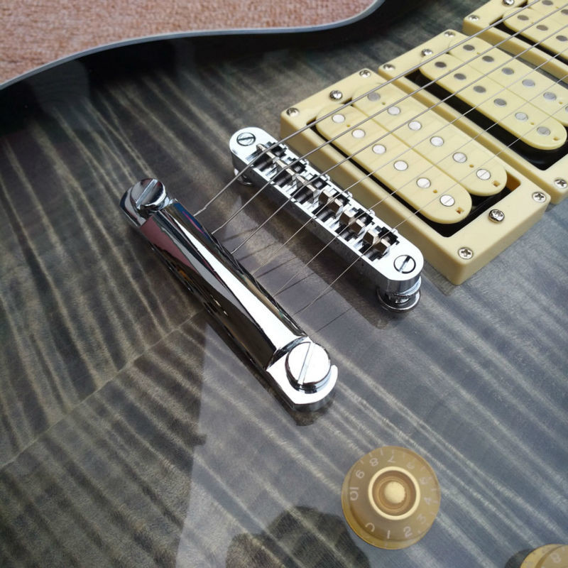 New style Ace frehley signature guitar, Ebony Fingerboard Ace frehley 3 pickups Electric Guitar, Mahogany Flame Maple BD