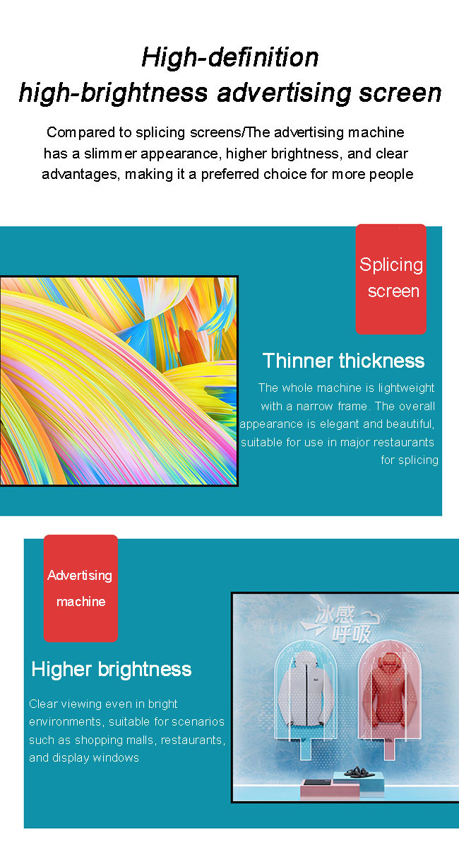 Waterproof Intelligent HD 1080P Digital Electronic Advertising Screens Elevator Advertising Screen