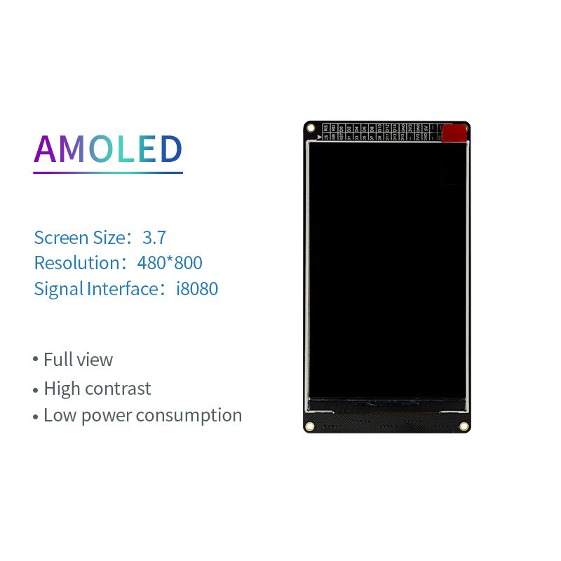 3.7 Inch AMOLED Oled Display 480x800 Resolution I8080-8/16 Bit Interface IC TL2796