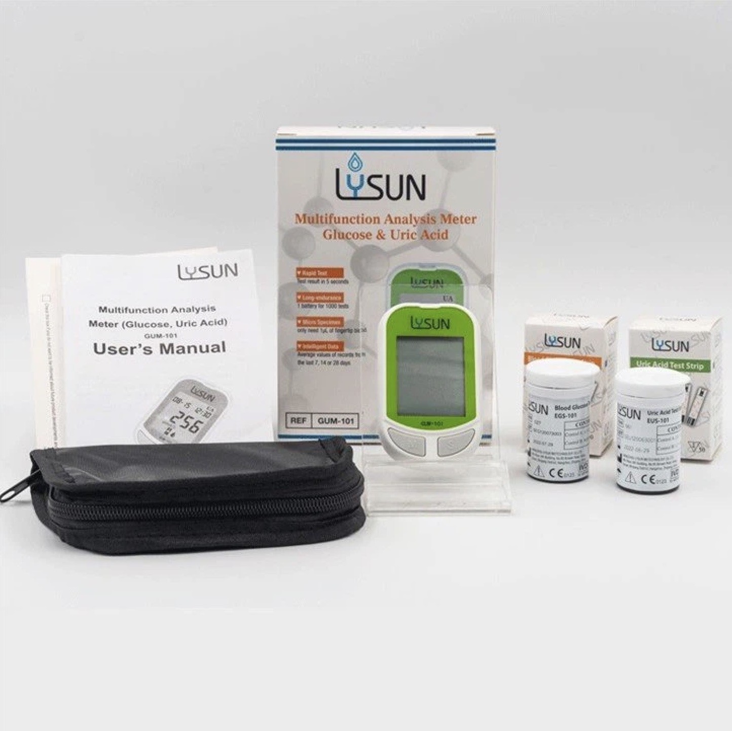 Rapid Diabetes Test Uric Acid Testing Kit With Lysun GUM-101