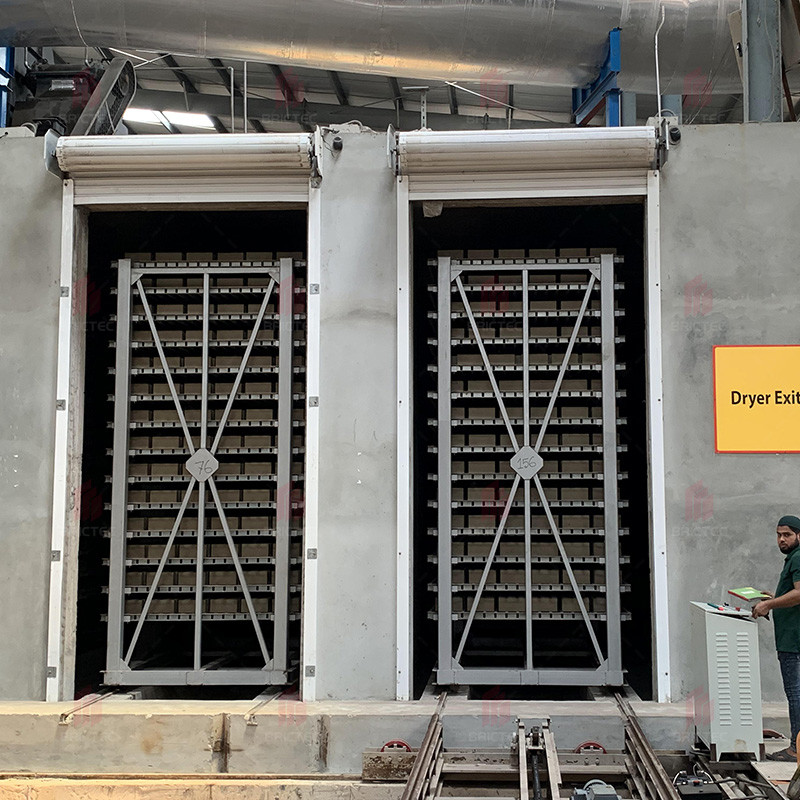Well-Designed Drying Car for Soil in Brick Making Process of Brictec in Plant