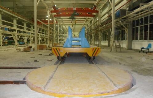Electric Remote Control Ladle Transfer Cart Automatic Steady Security
