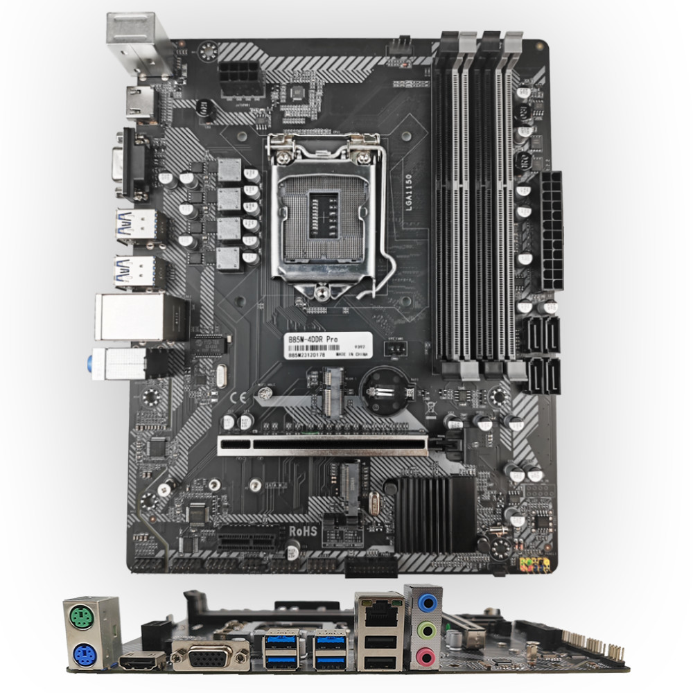 PCWINMAX B85 LGA 1150 Desktop Computer Motherboard 4 X DDR3 1600/1333/1066 MHZ With M.2 Slot