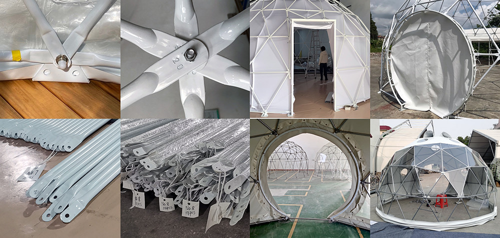 Large Robust Geodesic Half Sphere Tent Events Commercial Dome Tent Weatherproof