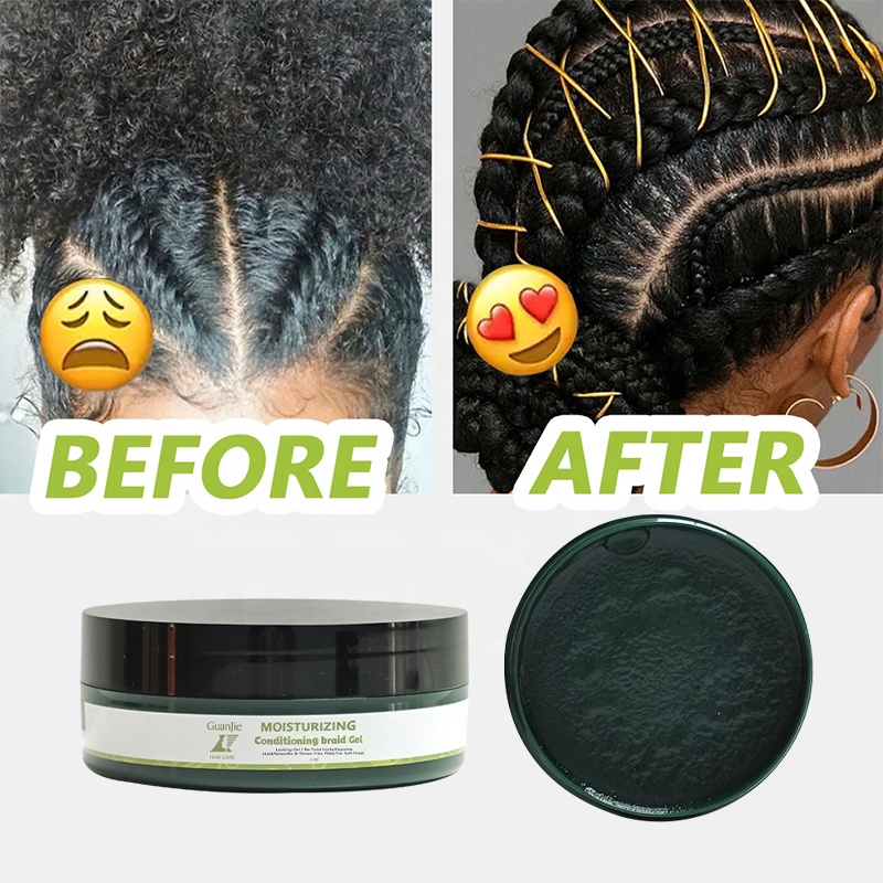 Fast Shipping Organic Edge Control Magic Gel for Braids Private Label Extreme Hold Gel