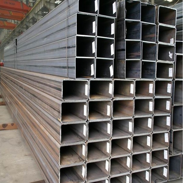 6mm - 76mm Rectangular Steel Pipe Flat End For Construction Customer Length
