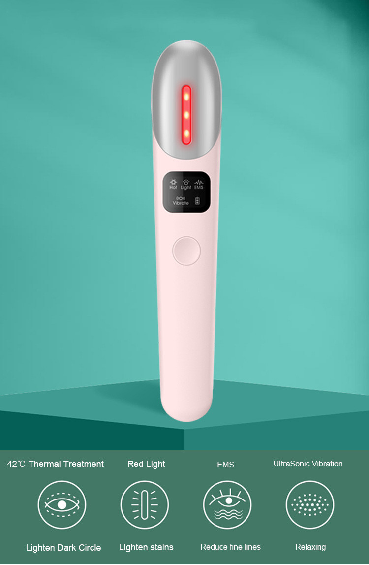 High Frequency Vibration 400nm 470nm Deep Tissue EMS Eye Beauty Massager
