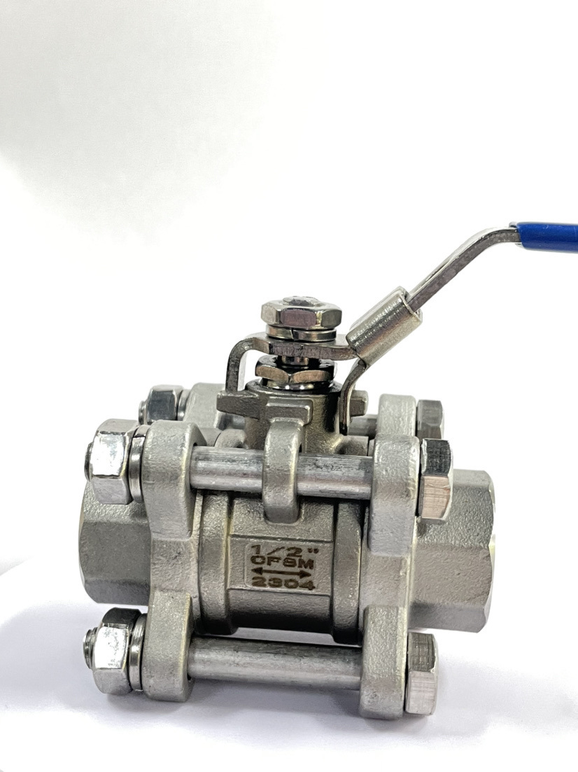 1000 Wog 3PC Socket Weld NPT Bsp Bsp BSPT Female Thread Screwed Full Bore Butt Weld Industrial Threaded Ball Valve