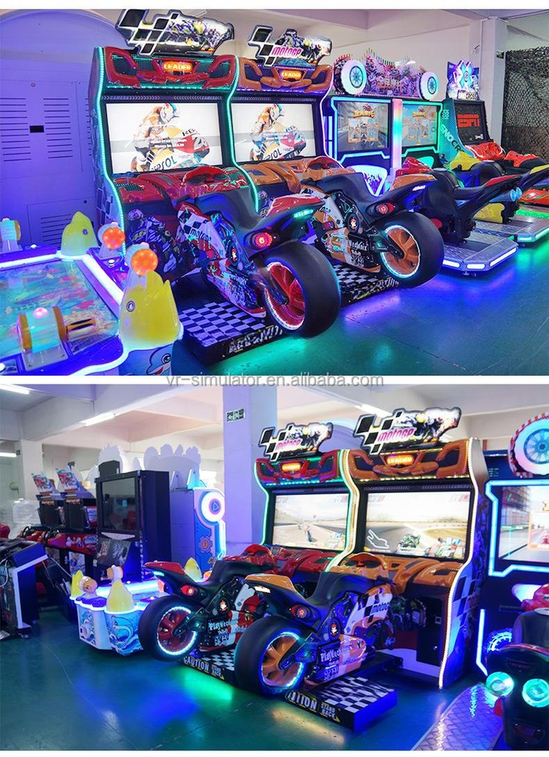 Adult Super GP Motorcycle Game Machine For Shopping Mall CE Certificated