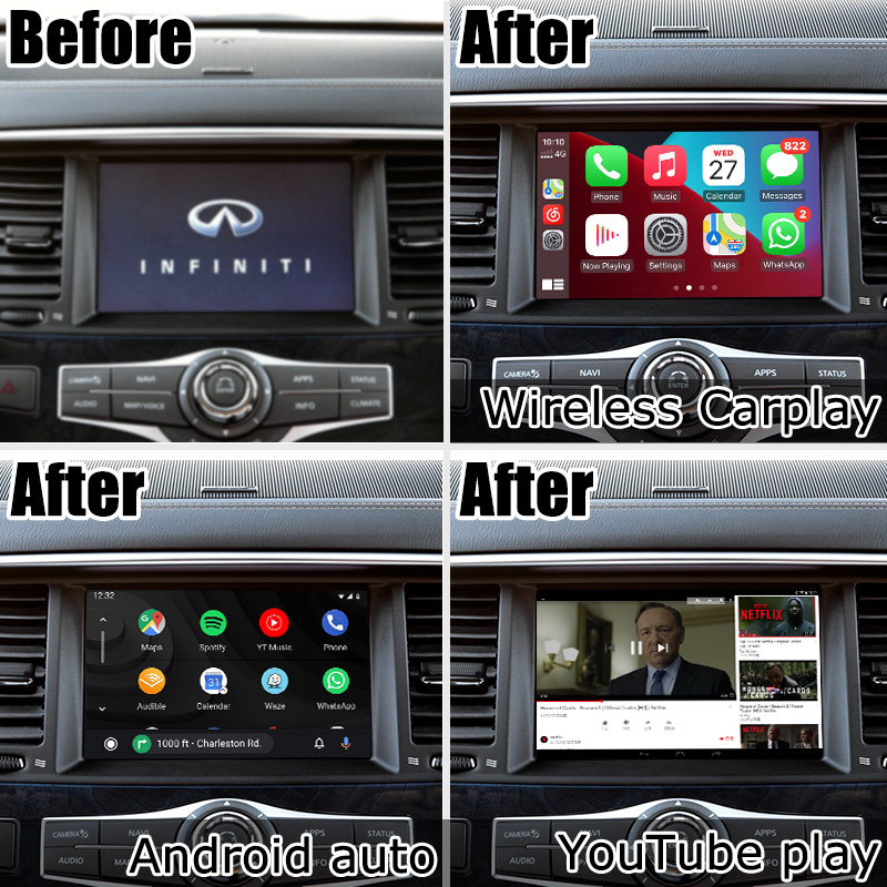 Carplay android auto Multimedia Interface Box Video Interface Infiniti QX80 2018