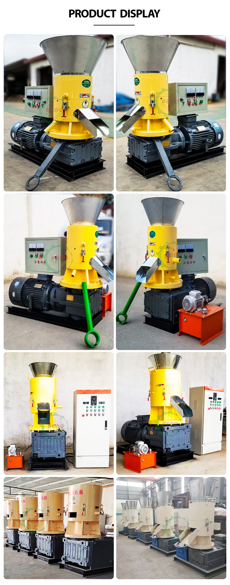 380V PLC Control Wood Pellet Machine Customized Pellet Press Machine