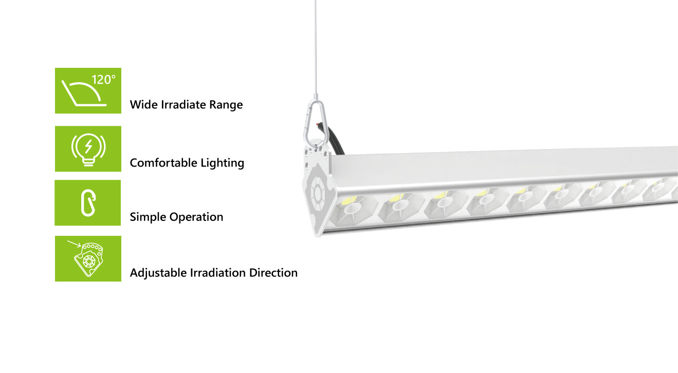 Adjustable 12000lm 150w/M Linear Led Ceiling Lights 40w