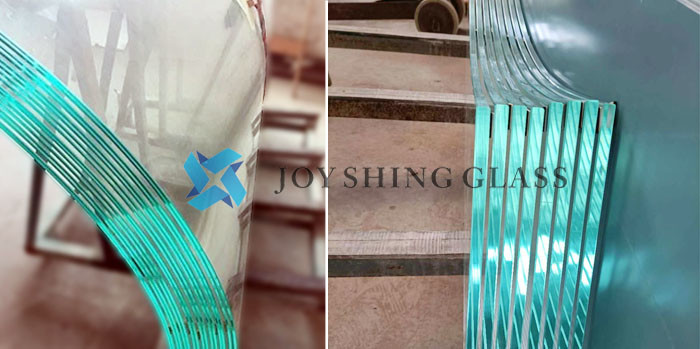 8mm Ultra Clear Bent Toughened Glass For Curved Staircase Glass