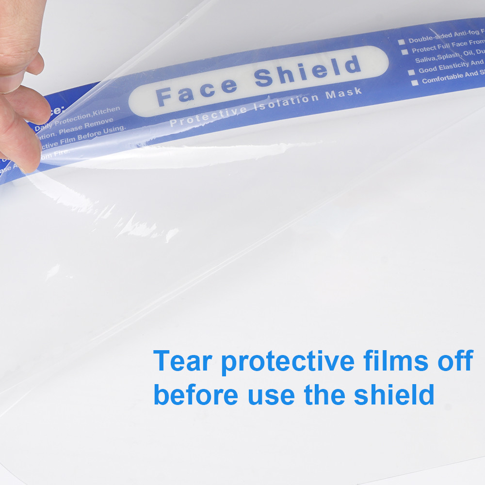 Custom Safety Face Shield Protective Visor Mask , Adjustable Anti Saliva Protective Mask