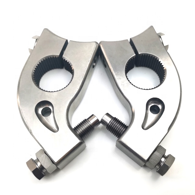 Silver Year Universal Torsion Arm Stop Natural Titanium 1-3/4 in Split for Sprint Car Torsion Bar Parts Universal Fitment