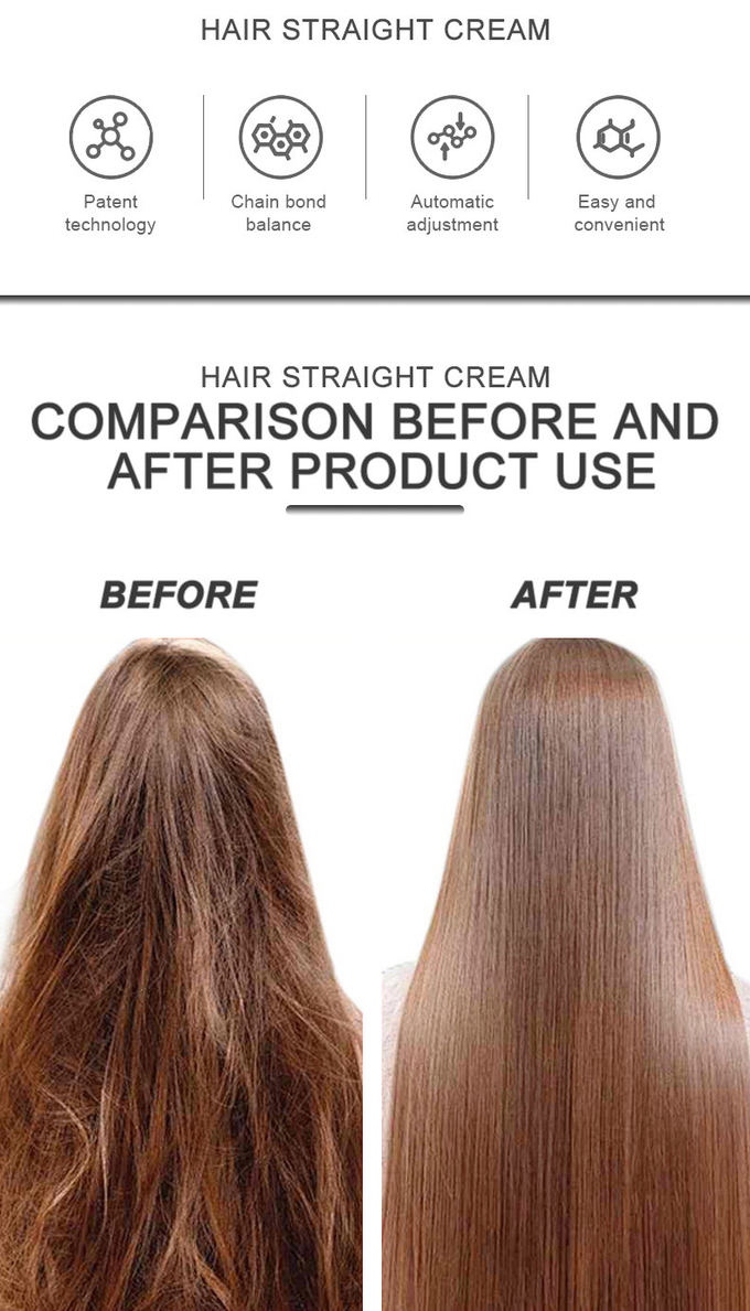 Salon Use Hair Protector Cream For Straightening , Frizz Control Cream Long Lasting