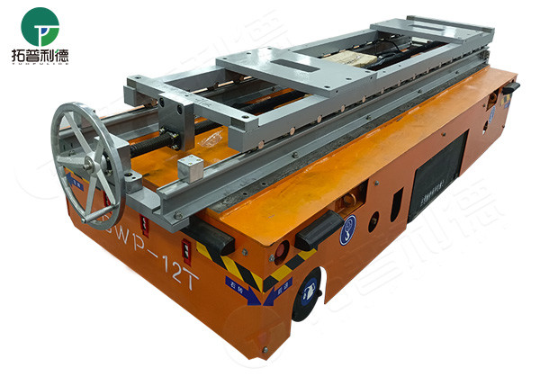 Warehouse transfer battery motorized trackless trolley