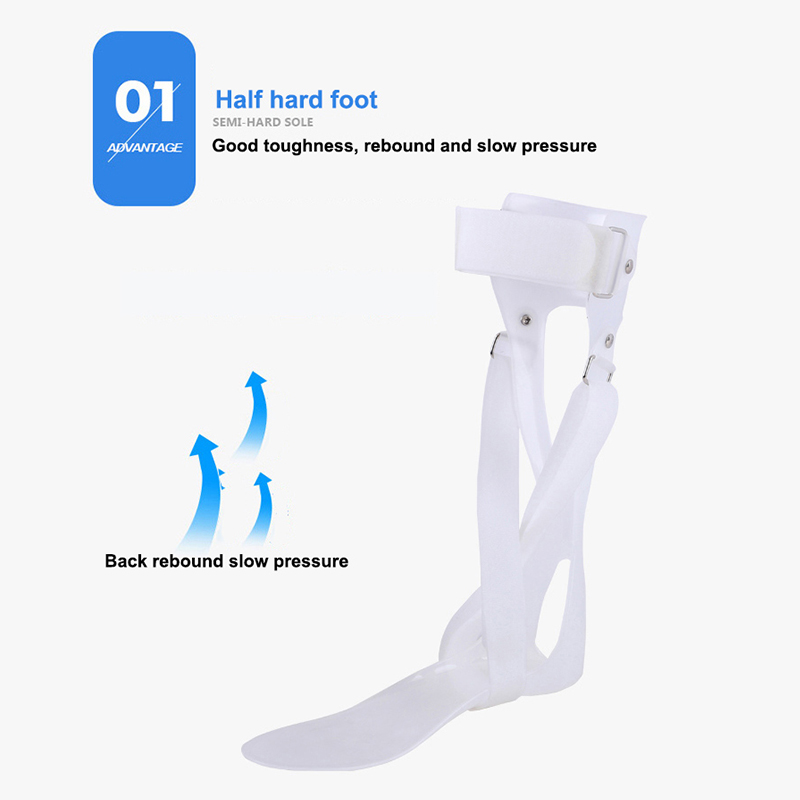 2022 New Design PP splint universal ankle foot support orthosis AFO Leaf Spring
