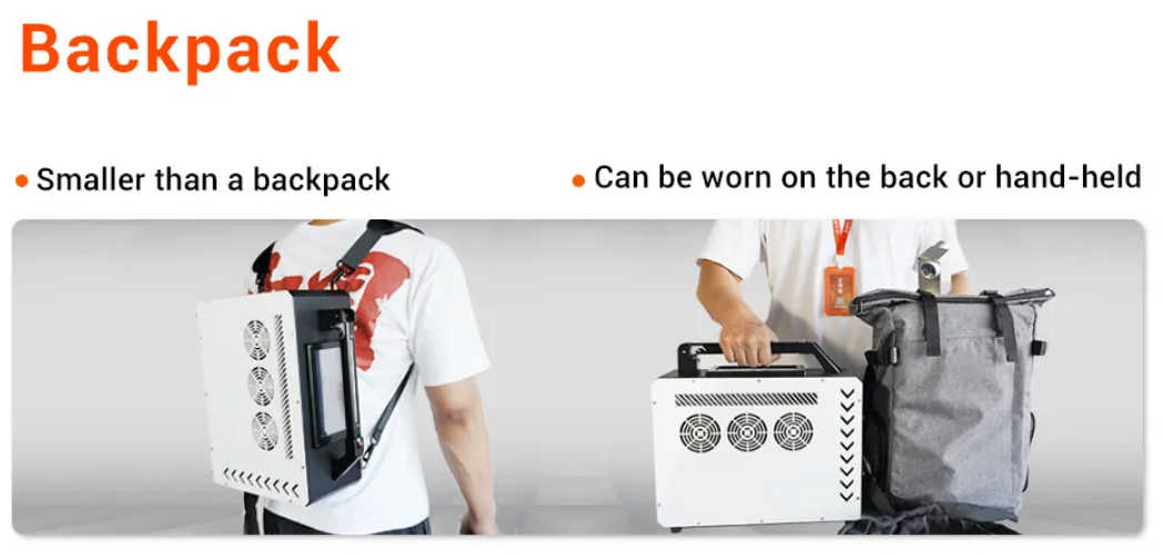 Powerful 50W Pulsed Laser Rust Removal Machine for Surface Paint Cleaning Mini Fiber Laser Cleaning Machine