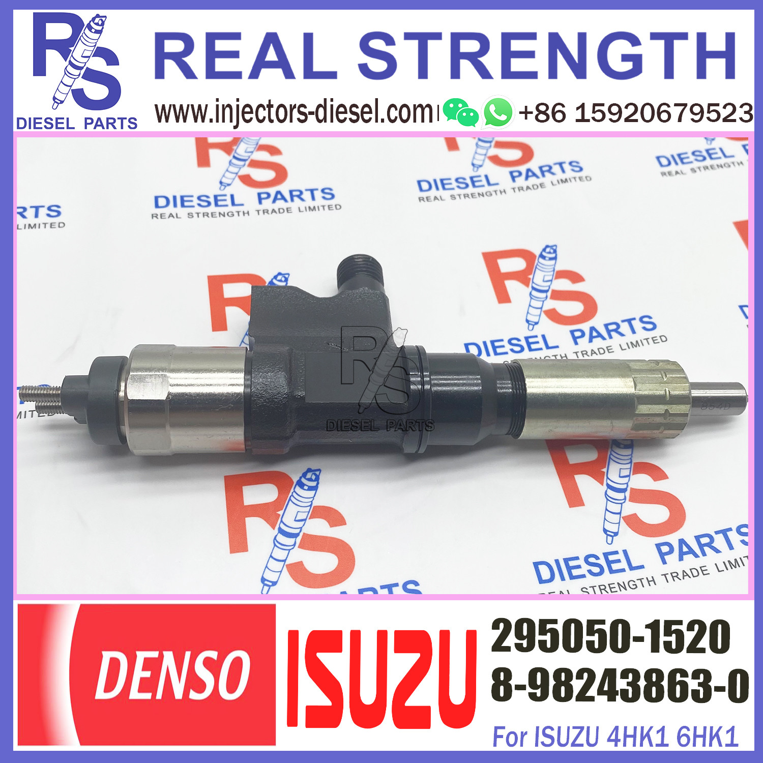 Common Rail Fuel Injector 8-98243863-0 295050-8630 295050-1520 For Engine 4HK1 ZX250-5A
