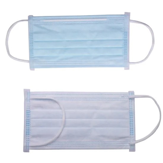 Elastic Earloop 3 Ply Disposable Face Mask High Filtration Efficiency