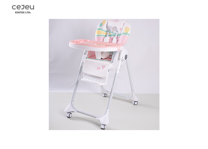 6 Months EN14988 Baby Feeding High Chair 8.2KG PVC Seat Cover