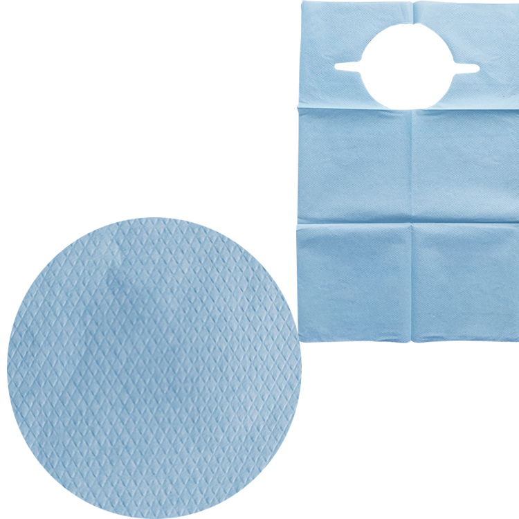 High quality dental bib paper Disposable Waterproof PE film+paper child adult Bib Aprons