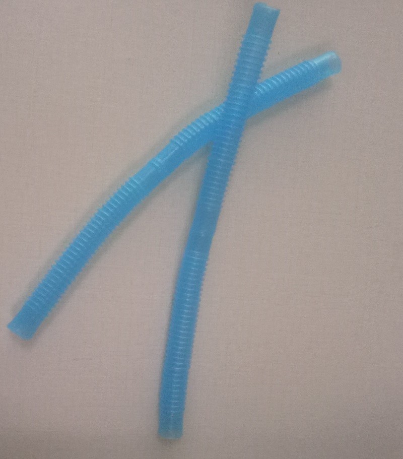 1.5 Meters Length Corrugated Flexible Tubing EVA/PE Transparent For Medical Device