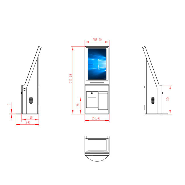 Windows Digital Self-Ordering Kiosk for Hospitality and Fast Food
