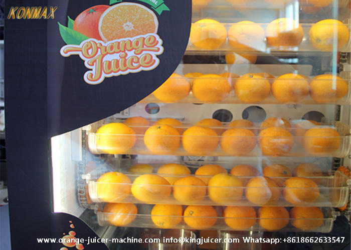 Freshly Squeezed Orange Juice Vending Machine Cooling System For 350ml One Cup