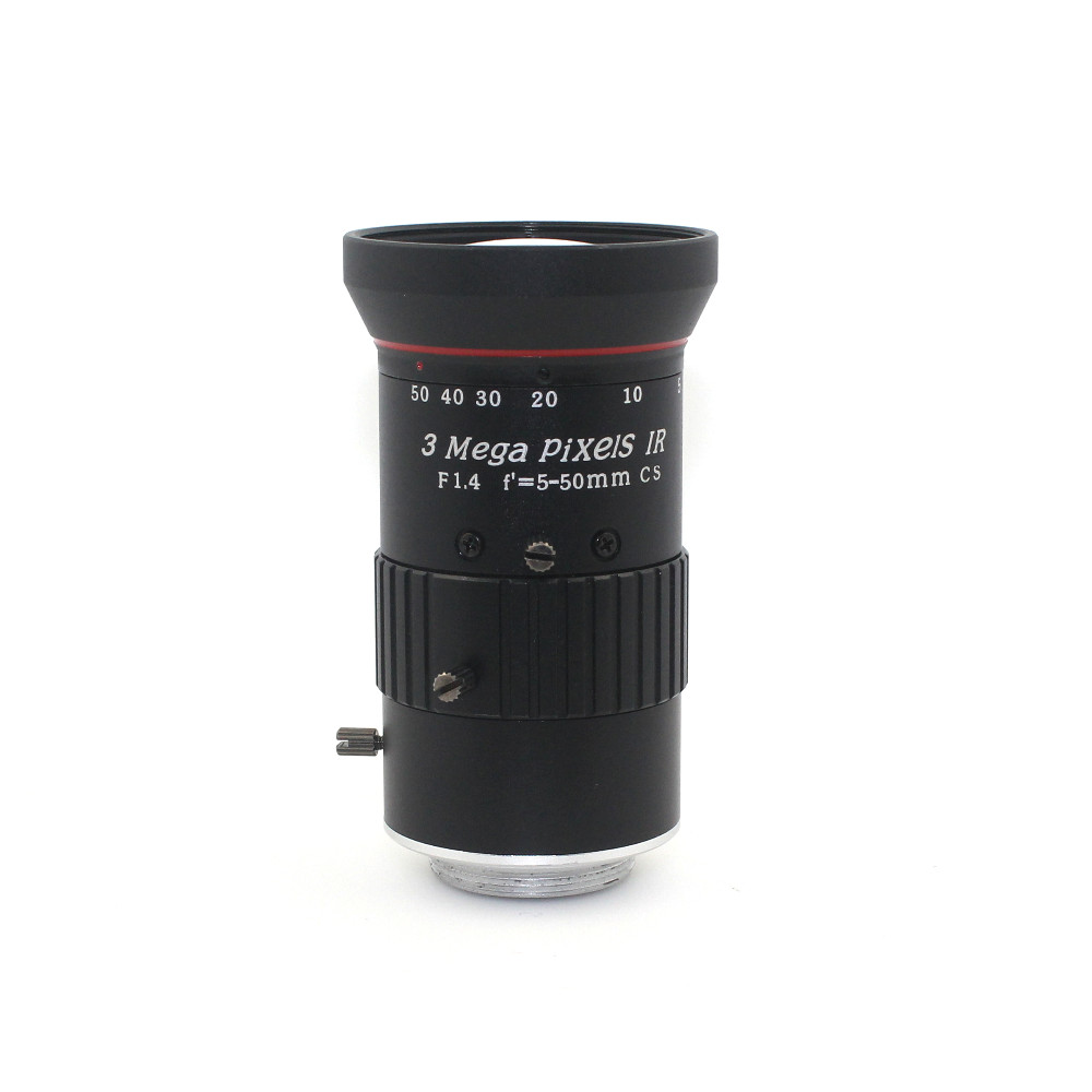 3Megapixel Varifocal CCTV Lens 5-50mm CS Mount Long Distance Manual IRIS For 720P/1080P Box Camera/IP Camera