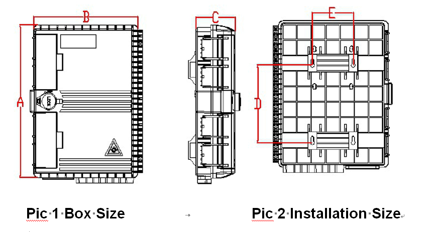 ABS 16 Core FTTH Terminal Box CTO Fiber Splitter Distribution Box