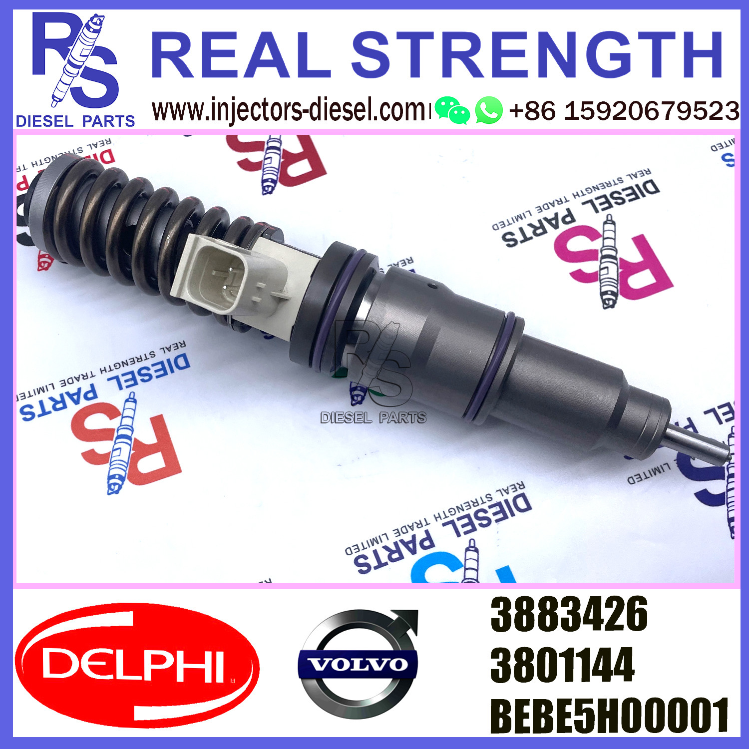 BEBE5H00001 DELPHI Fuel Injector 3883426 3801144 For V-O-L-V PENTA D16