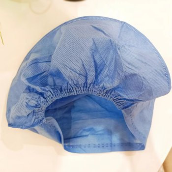 18'' 21'' 24'' Disposable Hair Net Cap MOQ 20000pcs PP Nonwoven Fabric For Hospital
