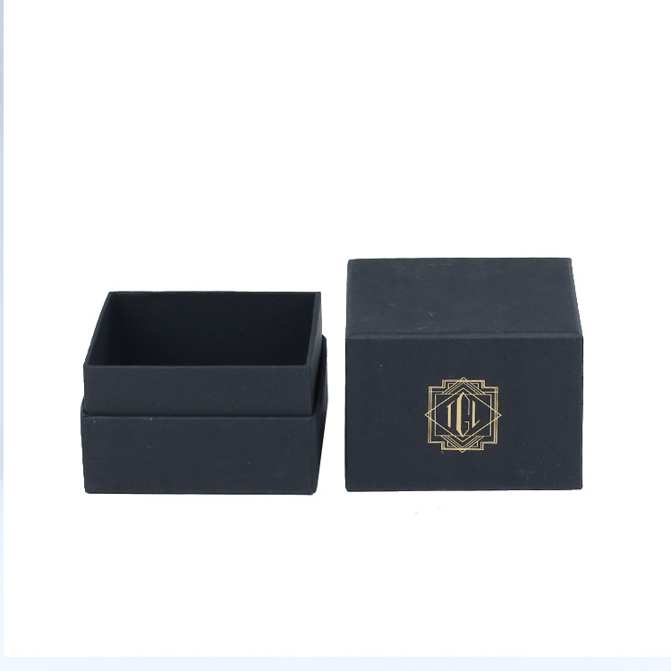 PMS Printing 800gram Cardboard Square Candle Box Hot Foil Logo FSC